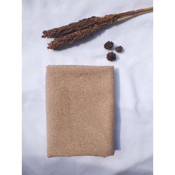 pashmina diamond ukuran 200x75 / pashmina diamond panjang jahit tepi-uk 200 cream