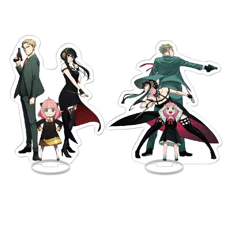 Stand Holder Boneka Action Figure Model Anime SPY FAMILY Wilight Yor Forger Anya Forger Bahan Akrilik Ukuran 15cm