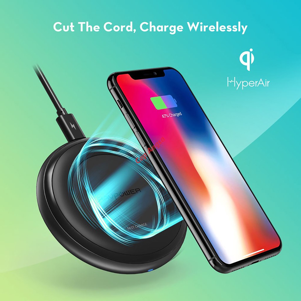 RAVPower RP PC058 FAST CHARGING WIRELESS CHARGER HP 7.5W iPHONE 10W ANDROID RAV POWER PC 058 QUICK