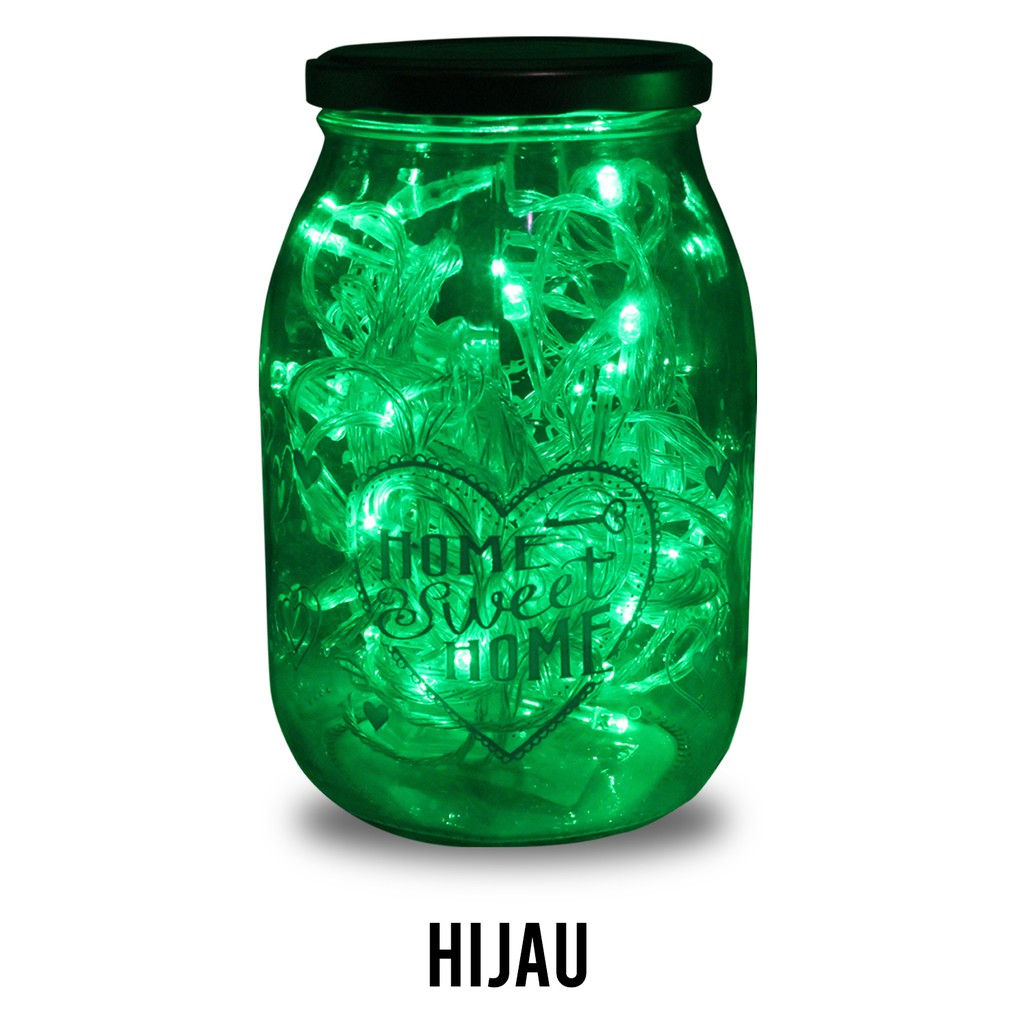 FygaleryMedan Lampu Tumblr Xeron 10 Meter Packing BOX Lampu Natal Lampu Led Lampu Hias Dekorasi-Hijau Kotak