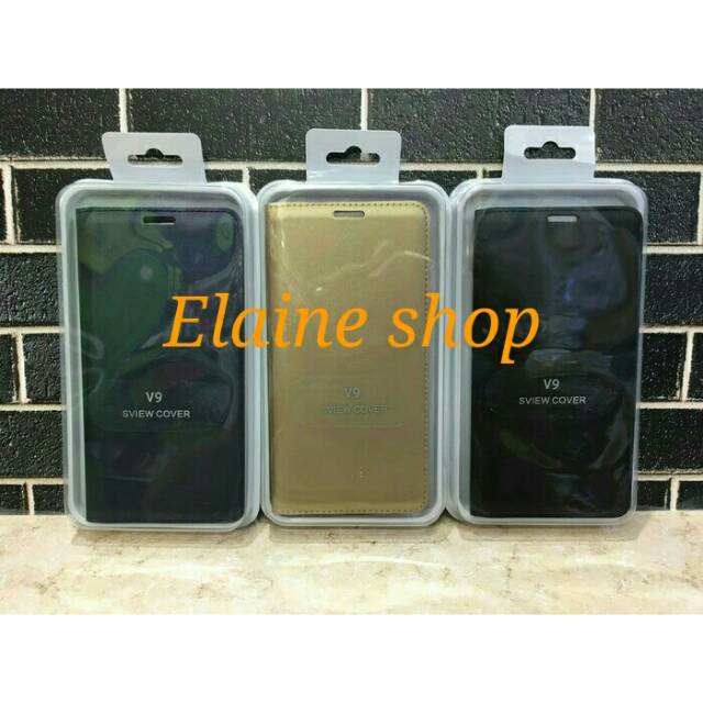 FLIP COVER FLIP CASE WALET KULIT VIVO V9 Y85 Vivo 1727 1726 LEATHER CASE Sarung Buku