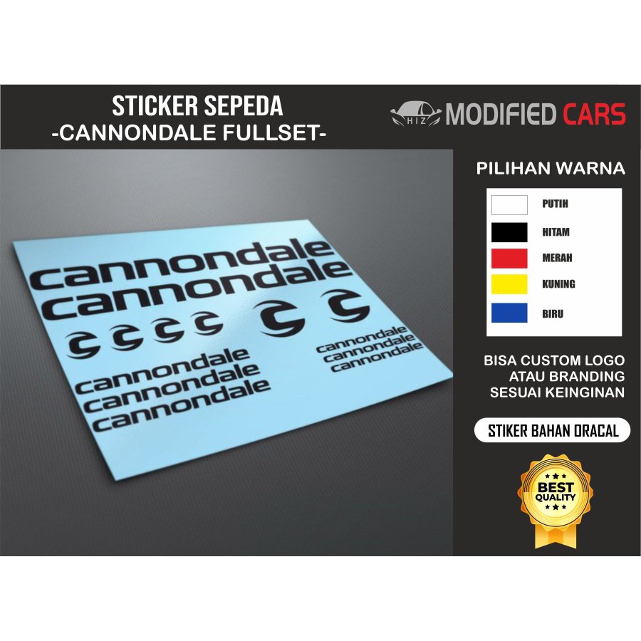 Sticker Pack Sepeda Cannondale
