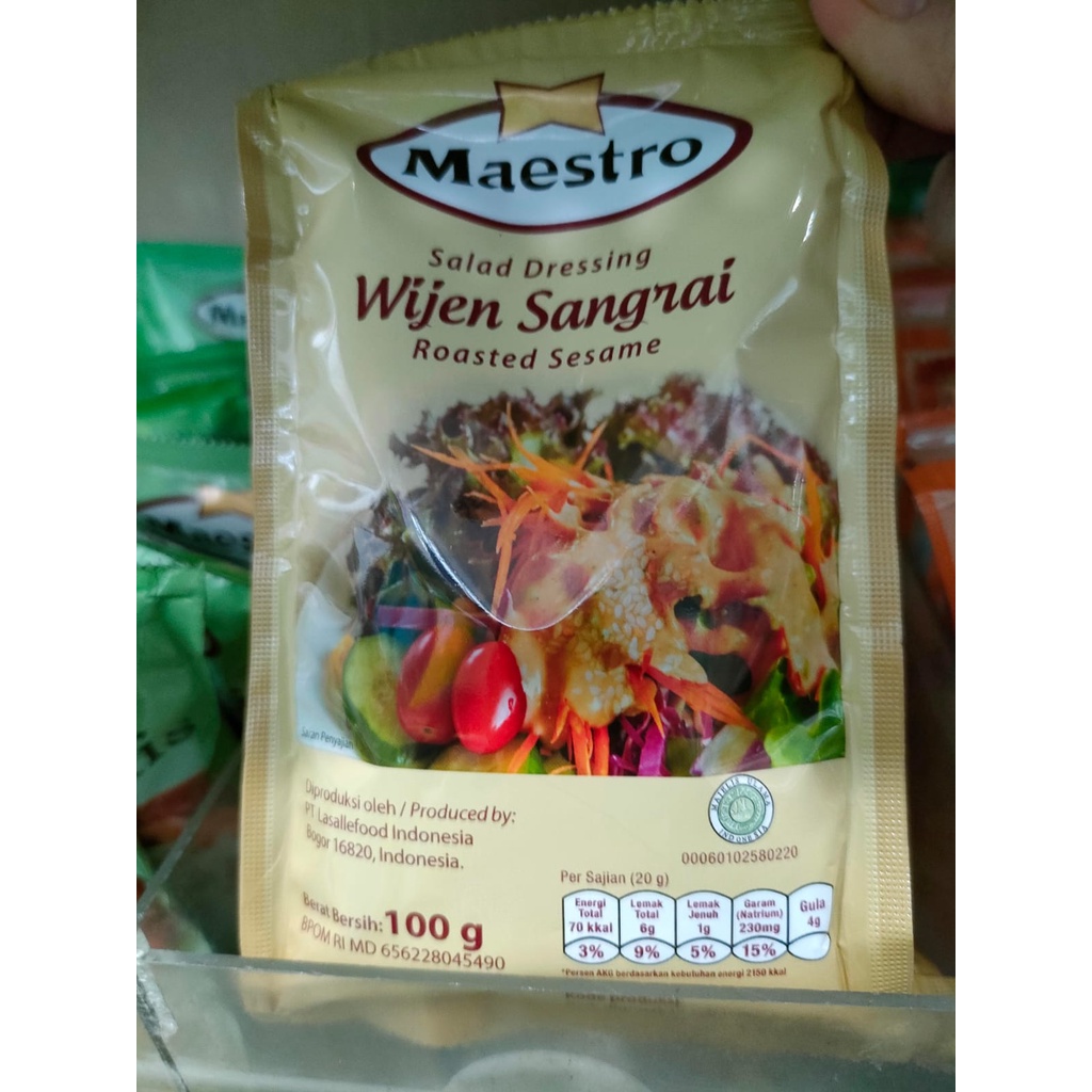

Mayonaise Maestro Wijen Sangrai Sallad Dressing 100 gr