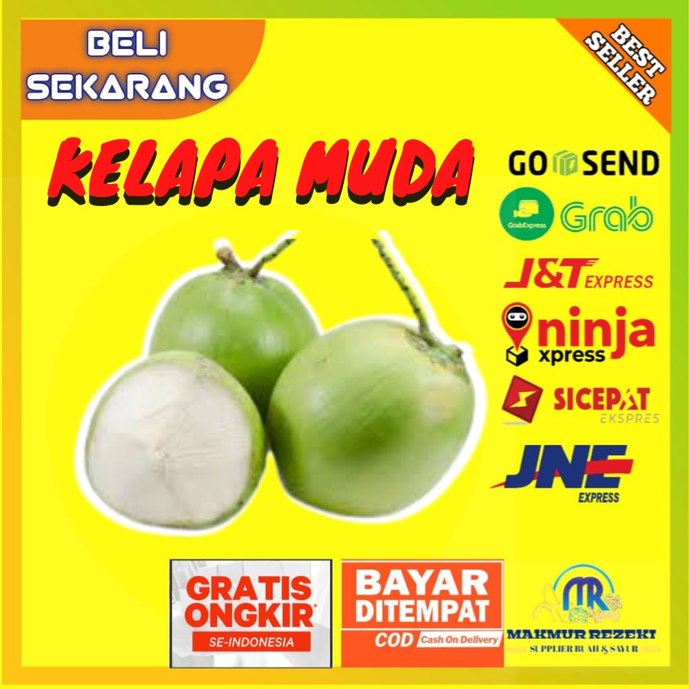 

BUAH KELAPA MUDA DUGAN DEGAN SEGAR MANIS BESAR HARGA PER PCS 1 BIJI