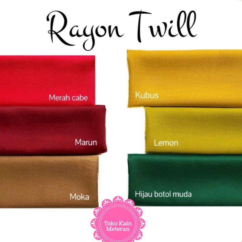 KAIN KATUN RAYON TWILL VISCOSE