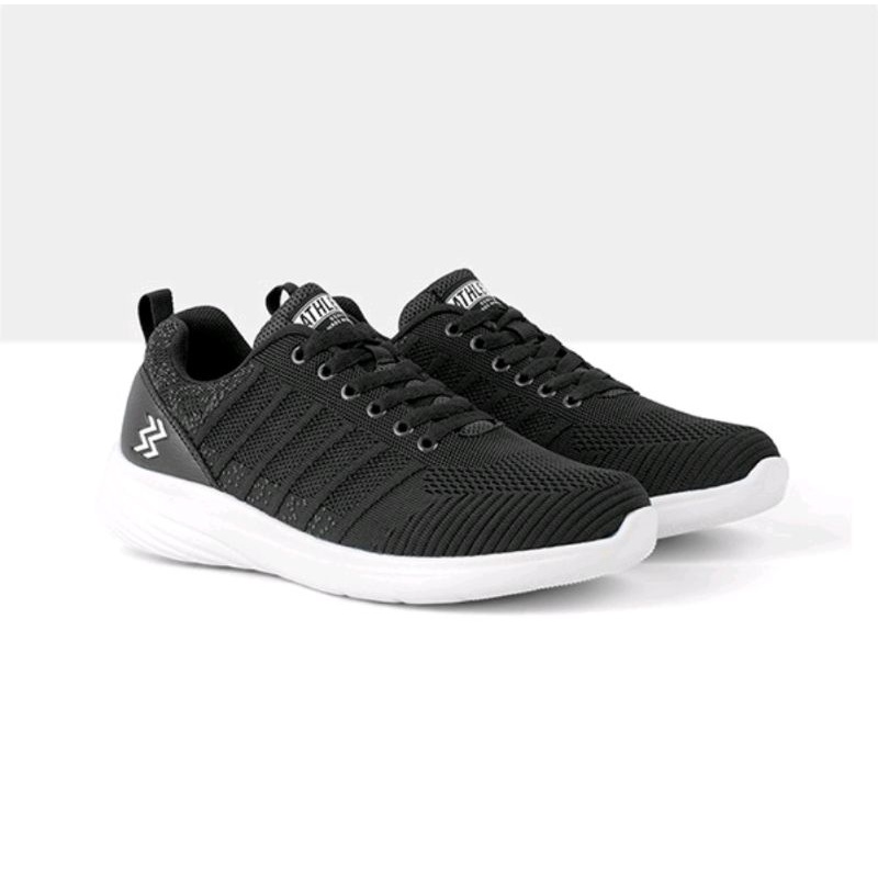 Athletica Official Shop - AT 693 Black White | Sepatu Running | Sepatu Olahraga Pria - Sneaker Pria 
