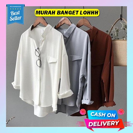 Meetoo Wafel Top Flanel Premium Atasan Muslim Blouse Kemeja Wanita Remaja Korean Style Cod - Manda T