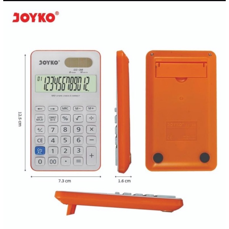 Kalkulator JOYKO CC 38 - Calculator Check Correct Bisa Cek Ulang CC38