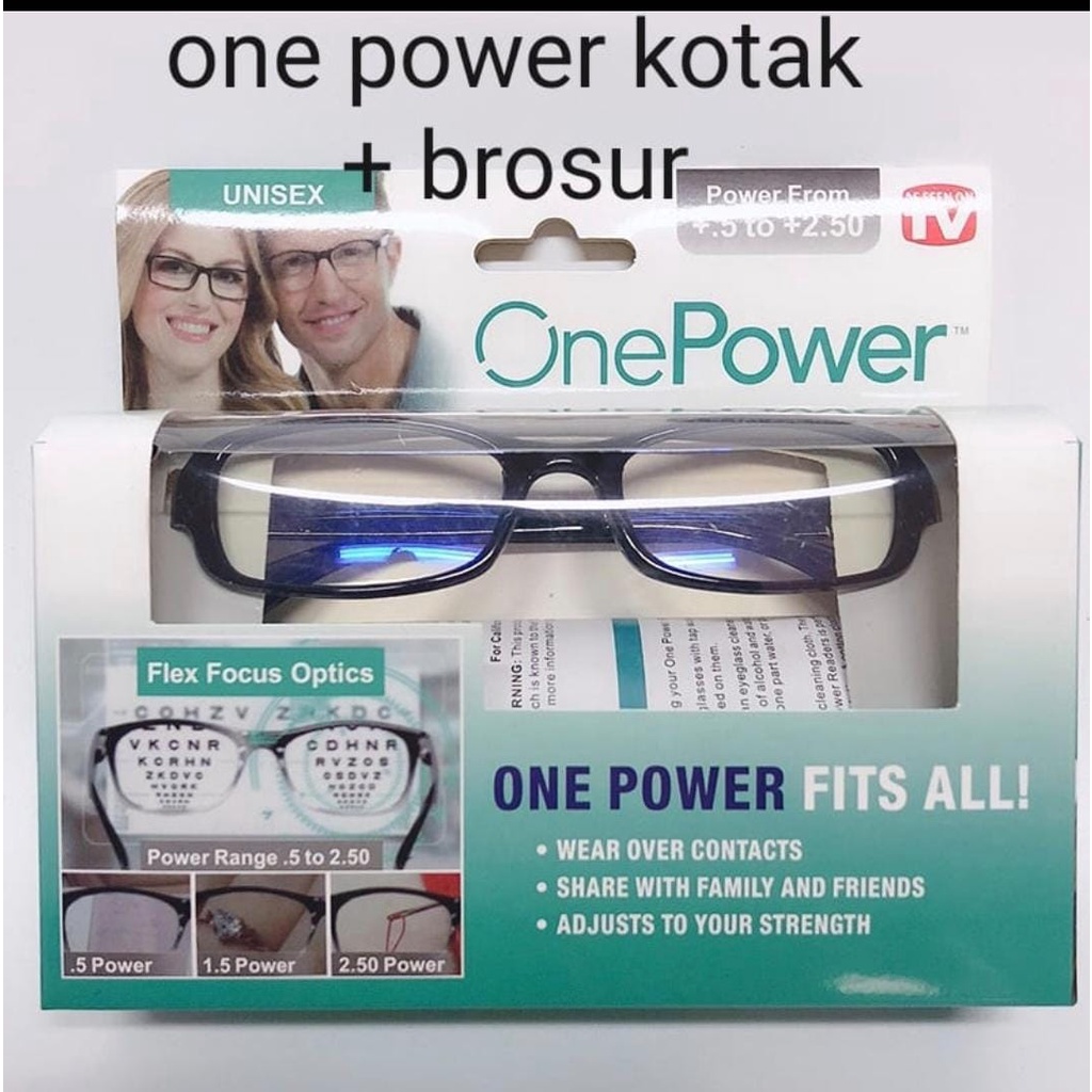 laristerus79 ONE POWER READERS Kacamata Baca Plus Auto Focus unisex one power oval  O002