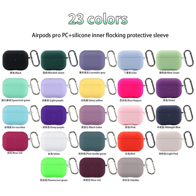 Case Cover Pelindung Headphone Wireless Bluetooth Bahan Silikon PC Untuk Airpods 3 / Pro