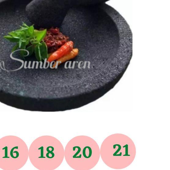 ✫ Cobek + Ulekan Cobek Batu Cobek Batu Asli Coet Gunung Batu Asli 1 set ✷