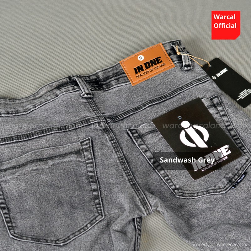 Celana Jeans Panjang Sandwash Grey Softjeans