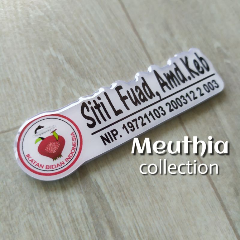 

Name Tag Bidan Logo IBI Unik