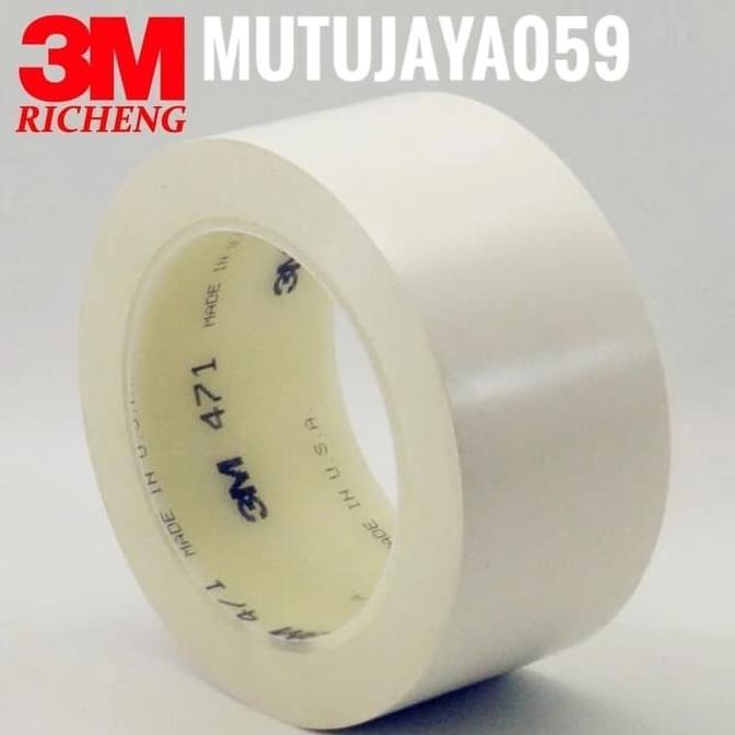 

3M Floor Marking Tape 471 Putih uk 2in x 33mtr