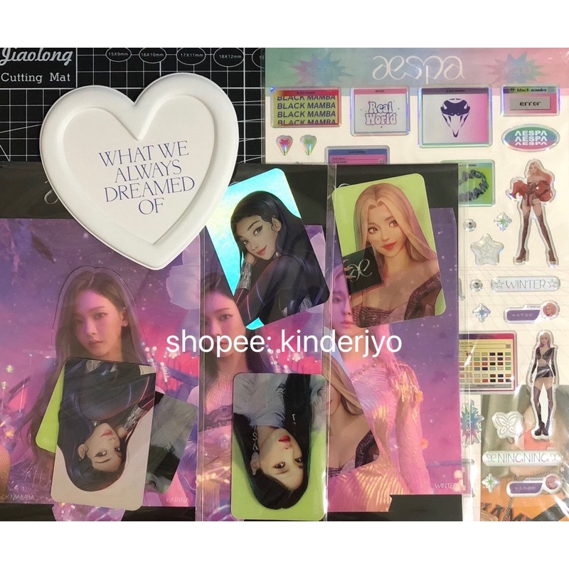 aespa black mamba holo lenti & epoxy (sealed)