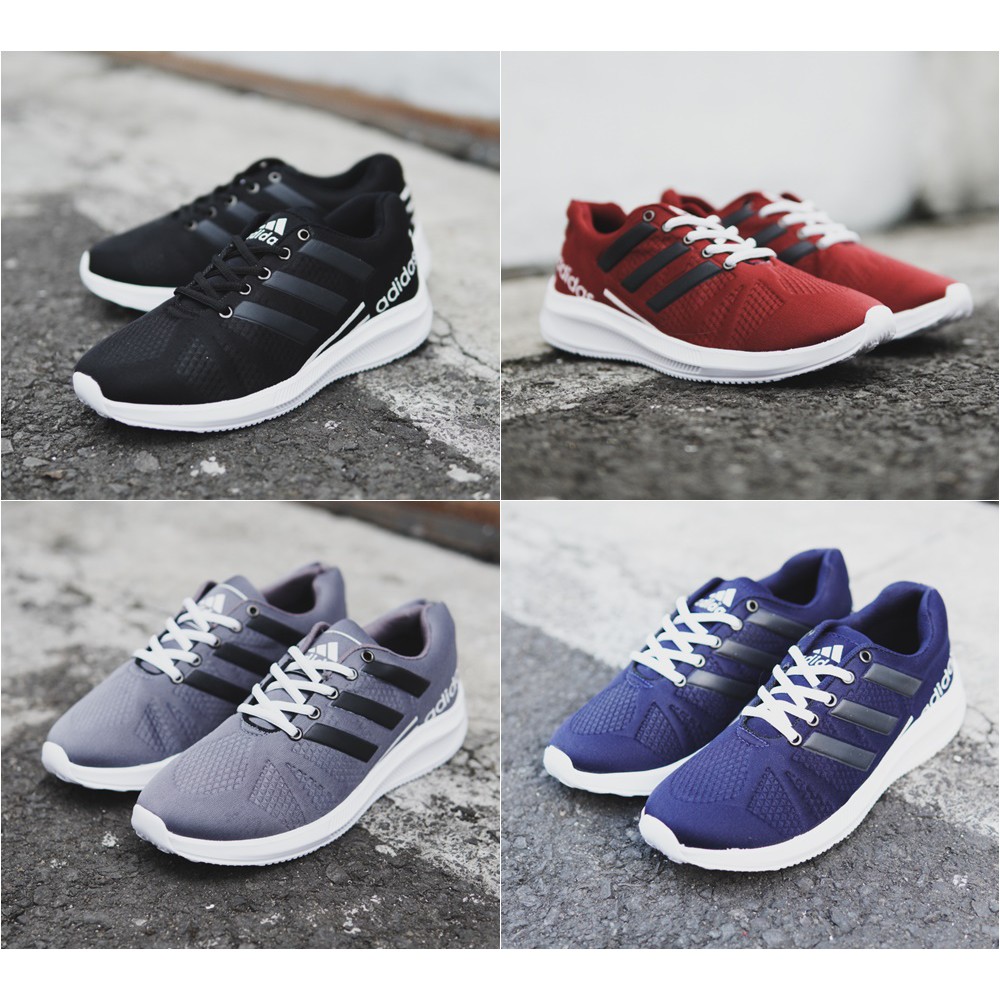 Sepatu Olahraga Pria Adidas Fast Sneakers Running Sport Outdoor Jogging Murah