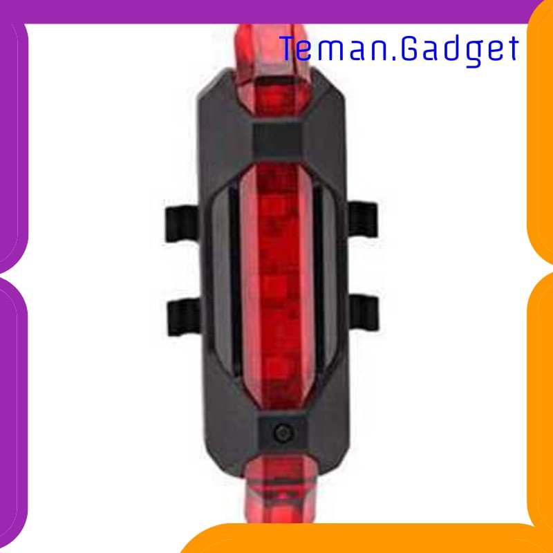 TG-IB346 TAFFLED DEFENSOR LAMPU SEPEDA 5 LED TAILLIGHT RECHARGEABLE - DC-918