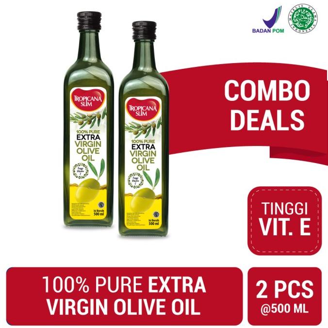 

READY COD Twin Pack: Tropicana Slim Extra Virgin Olive Oil 500ml TERLARIS