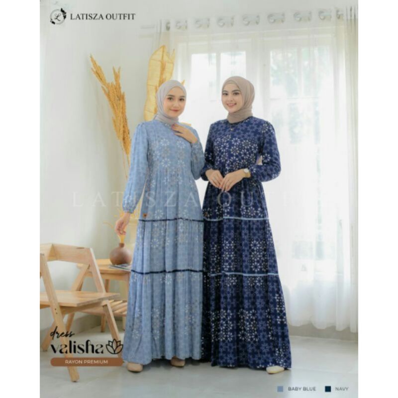 valisha dress by latisza Outfit/Dress rayon premium/gamis fashionable/Gamis Rayon/Home dress
