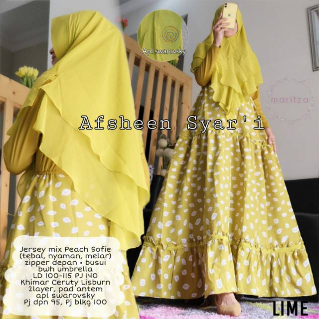 AFSHEEN SYAR'I BY MARITZA