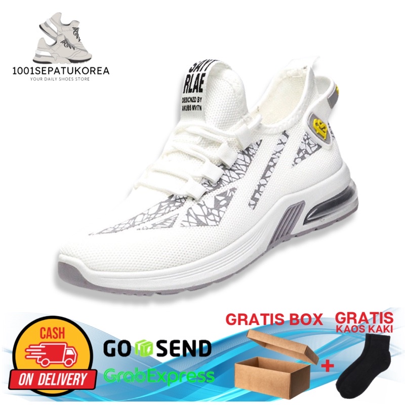 1001 IMPORT SEPATU SNEAKERS FS UNISEX PRIA WANITA SPORT + BOX DAN KAOS KAKI !!! - 2 WARNA