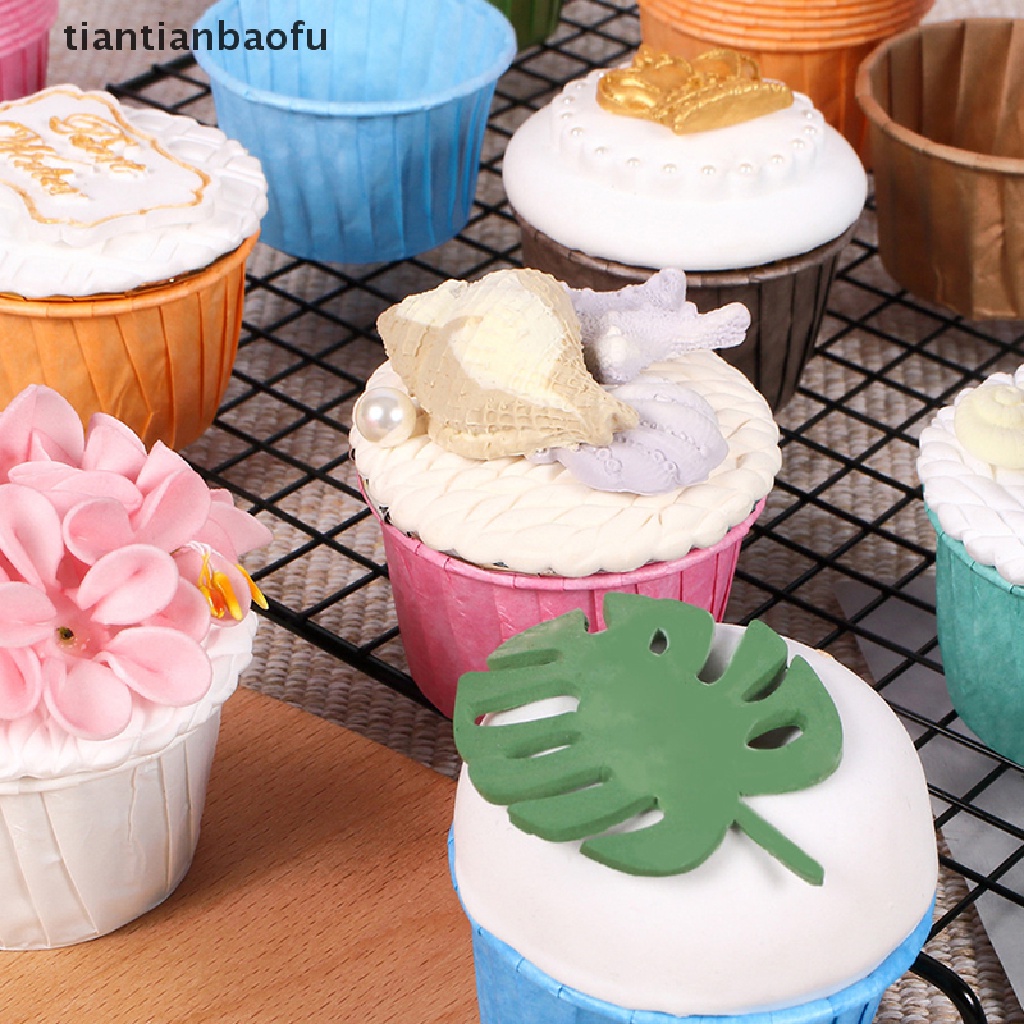 50 Pcs Kotak Pembungkus Cupcake Muffins DIY