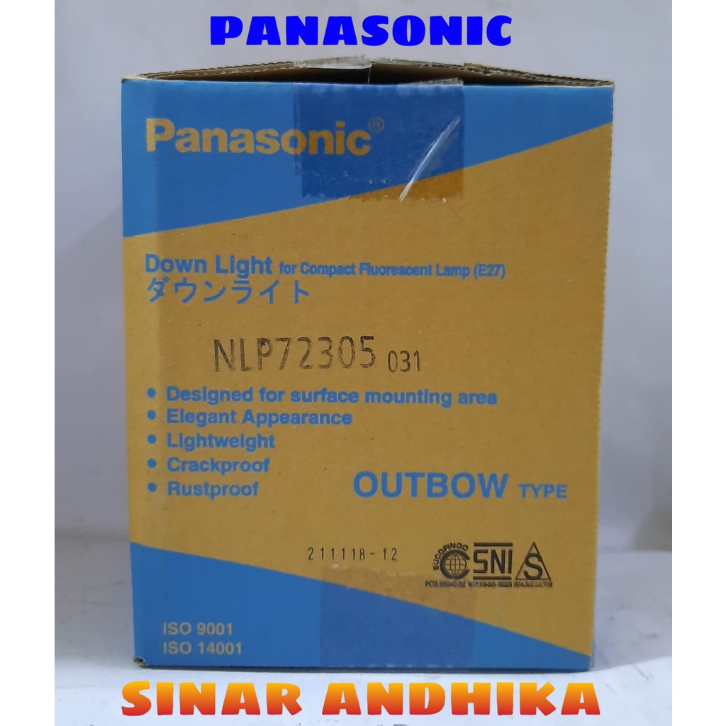 DOWNLIGHT OUTBOW BULAT PANASONIC NLP 72305/NLP 72306