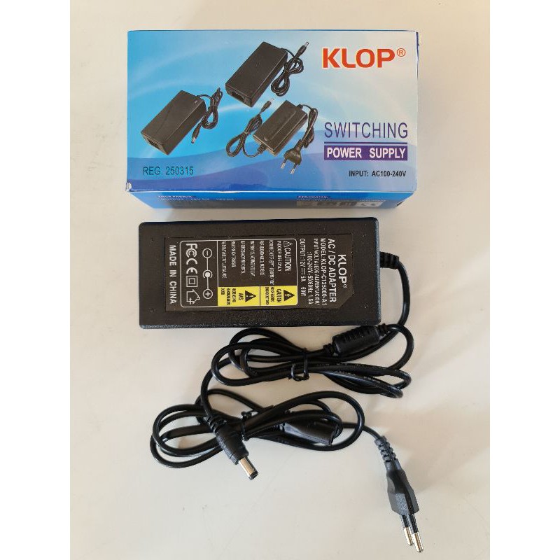 Adaptor 12v 5A KLOP Switching Power Supply Trafo 12 volt 5 ampere