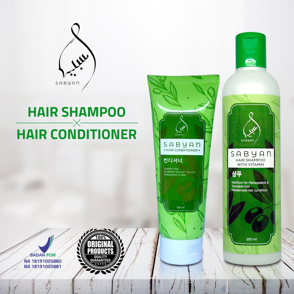 [PROMO] PAKET SABYAN HAIR SHAMPO &amp; HAIR CONDITIONER BPOM ORIGINAL