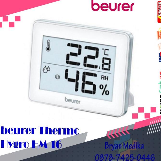 beurer Hygrometer Thermo HM16 - HM 16 Pengukur Suhu dan Kelembaban