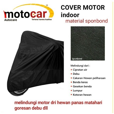 Motor Sarung Universal Warna Hitam Untuk Selimut Kendaraan Roda Dua Indoor Not Waterfroof