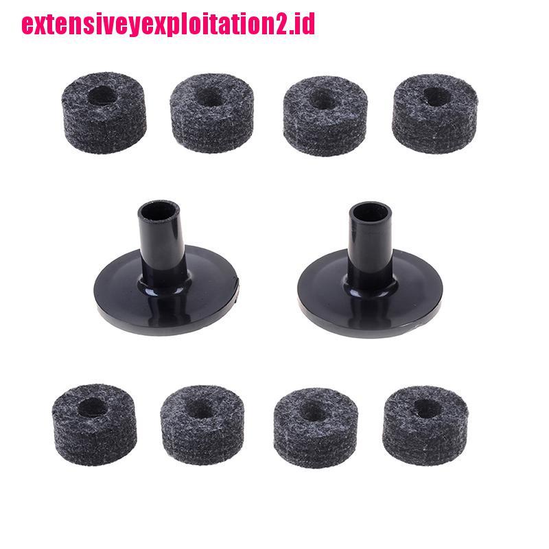 &lt; E2id &amp; &gt; 8PCS washer 25mm + 2PCS cymbal Sleeve Pengganti Untuk drum