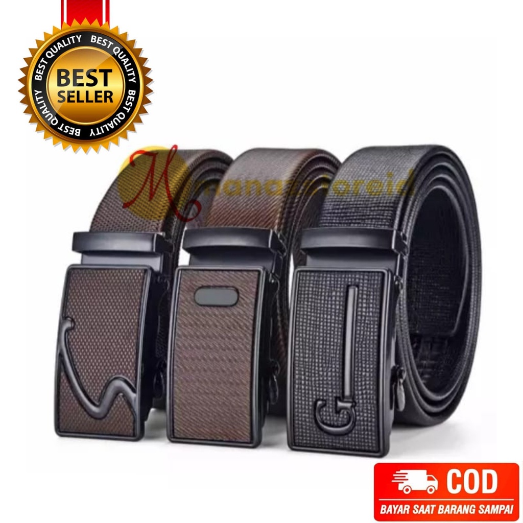 Ikat Pinggang Pria ikat pinggang pria kulit - gesper cowok dewasa - sabuk pria keren - others(B3G0) 