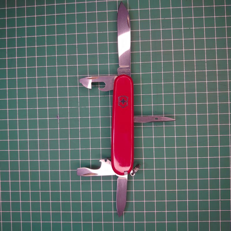 VICTORINOX TINKER Swiss Army Knife Pisau Lipat Multitools Delemont Wenger Folding Knive