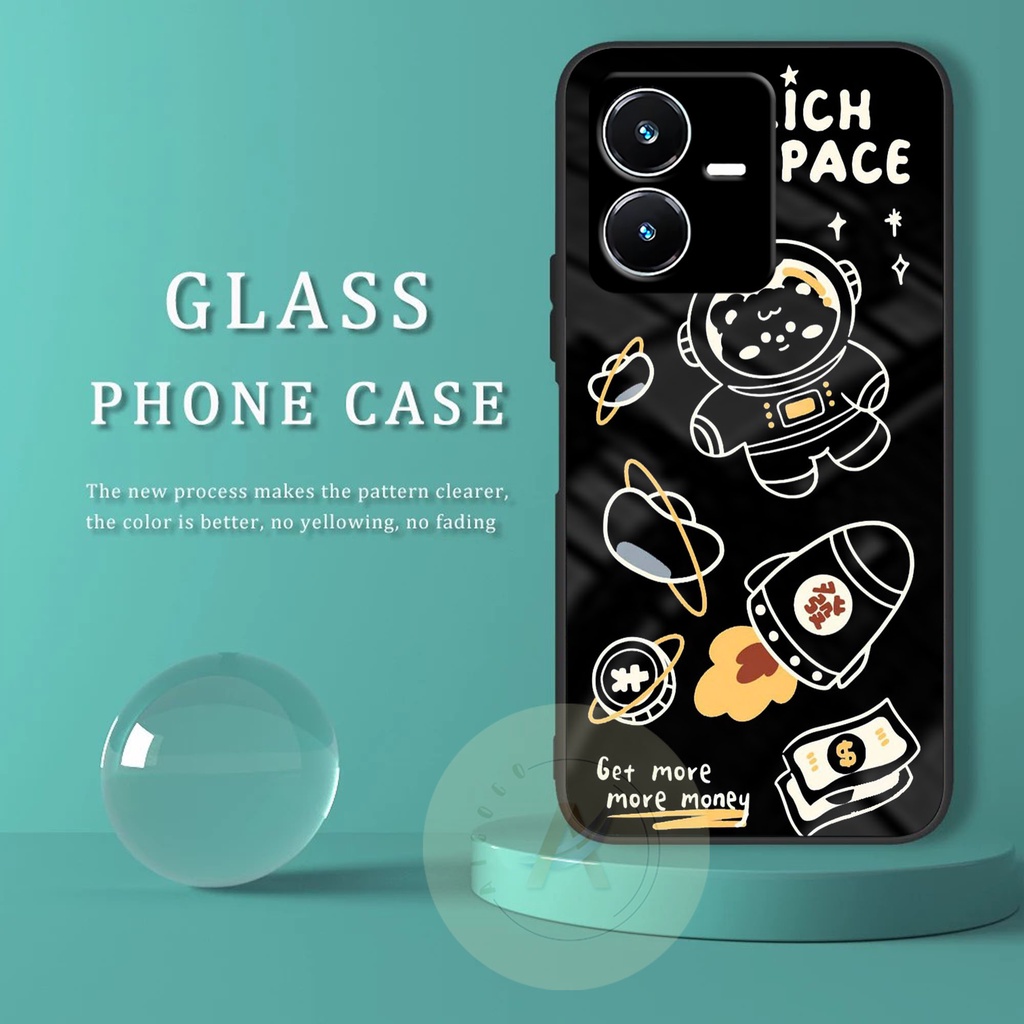 Softcase Glass VIVO Y22 2022 - GK54 - Case HP VIVO Y22 2022 - Case VIVO Y22 2022 - Kesing HP VIVO Y2