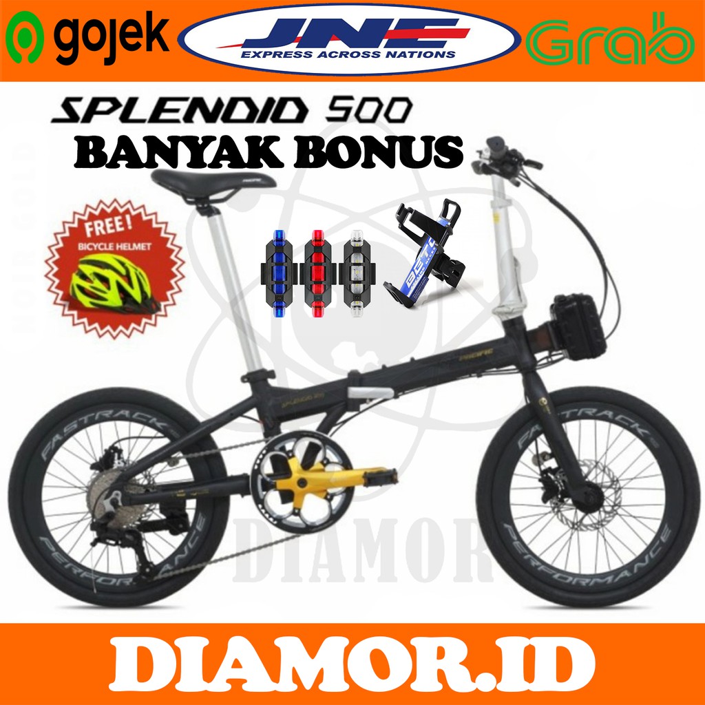 Sepeda Lipat 20 Inch PACIFIC SPLENDID 500 Alloy 9 Speed Rem Hidrolik