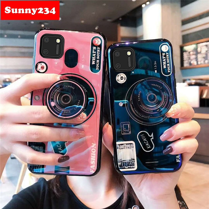 Ray Popsocket Camera Soft Case Realme C11 OPPO A52 A92