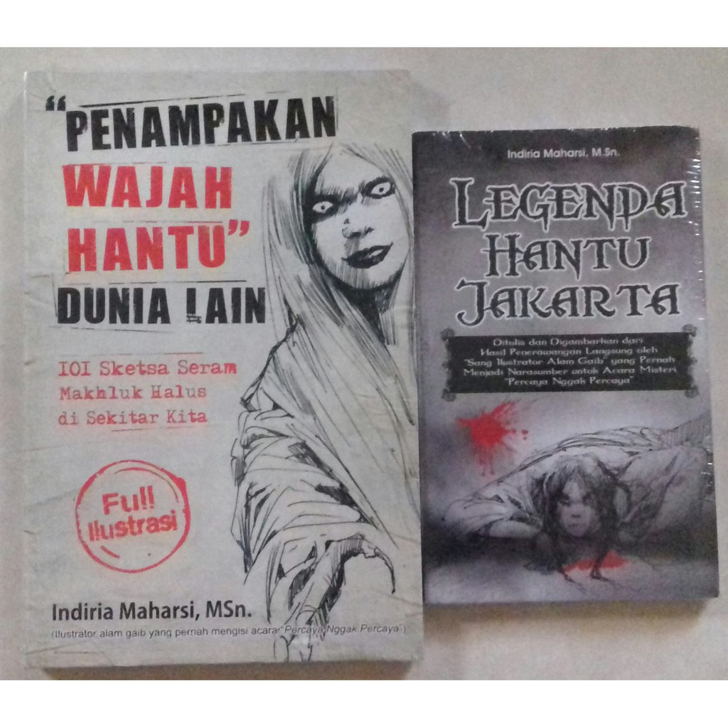 Jual Segelori Penampakan Wajah Hantu Dunia Lain 101 Sketsa Seram Makhluk Halus Legenda 