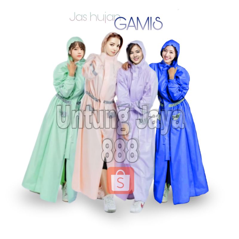 Jas Hujan Gamis Jaket Terusan Salsabila Muslimah