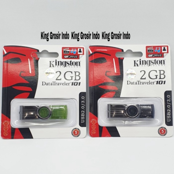 Jual Flashdisk 2 Kingston Diskon 2GB Drive Original - Merah GB Flash