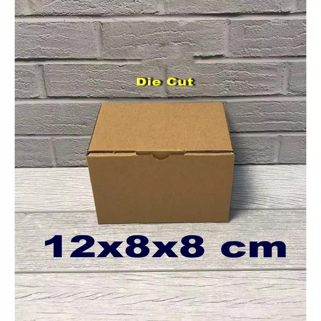 

Kardus 12 x 8 x 8 cm..... Die cut