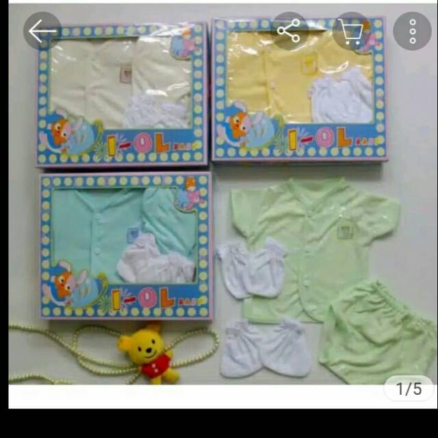 Baju set bayi I-OL/baby set i-ol murah/ kado bayi set murah