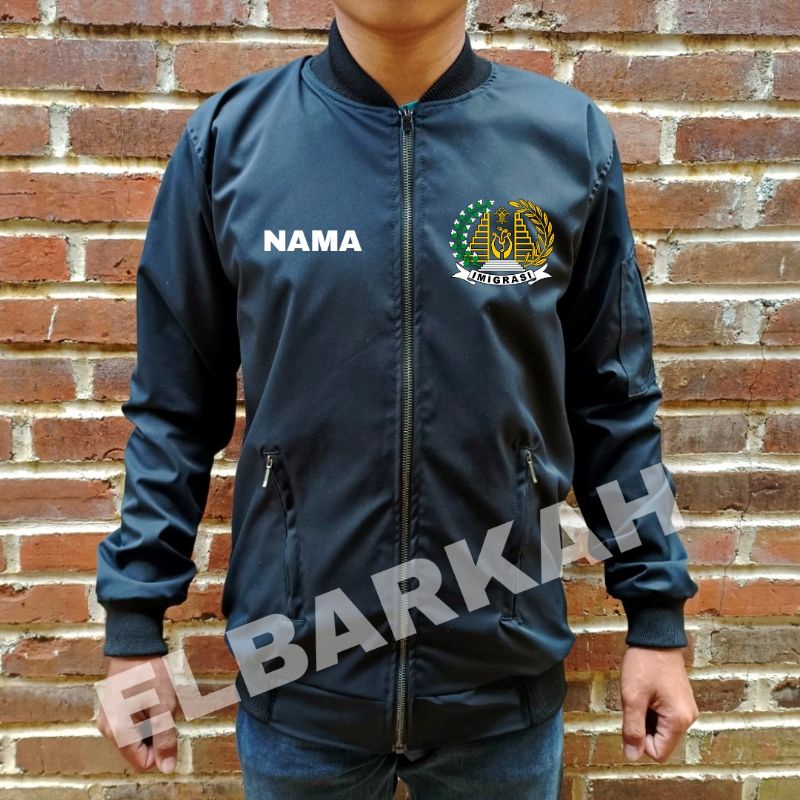 JAKET BOMBER LOGO IMIGRASI KEMENKUMHAM JAKET BOMBER BISA CUSTOM LOGO SENDIRI jaket bomber waterfroop jaket bomber terbaru