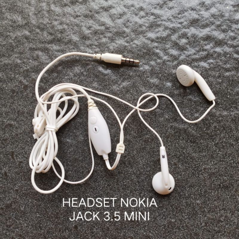 Headset Nokia 5130 Colok Besar earphone handset handsfree hedset henset hensfri