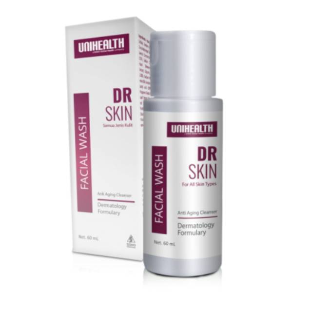 DR Skin Facial Wash 60ml - Pembersib Wajah Anti Kerut Unihealth