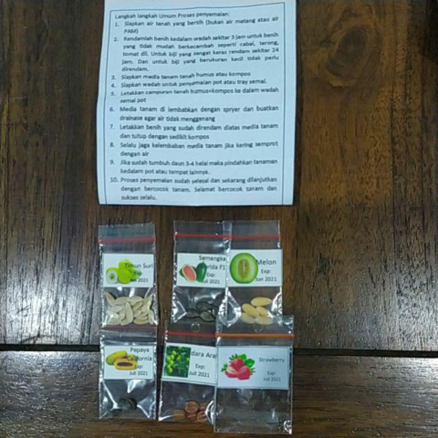 Paket Buah - Paket Hemat 6 Jenis Benih Unggul Buah Buahan