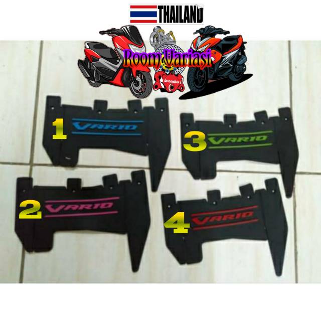 MUDFLAP VARIO MUD FLAP PENAHAN LUMPUR VARIO KARET PELINDUNG MESIN VARIO MUD GUARD VARIO