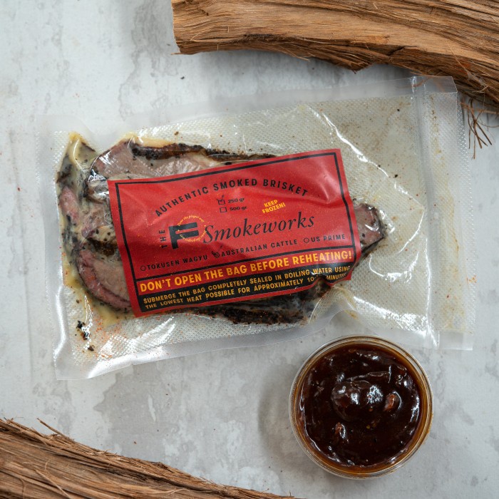 

Daging Asap - Smoked Brisket Australian Cattle 250Gr--Daging Asap