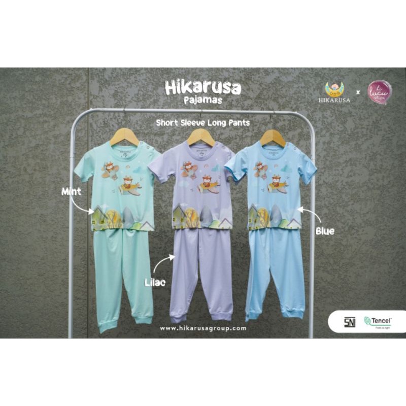 Hikarusa Long Sleeve Long Pants Set Baju Hikaru Lengan Panjang Celana Panjang