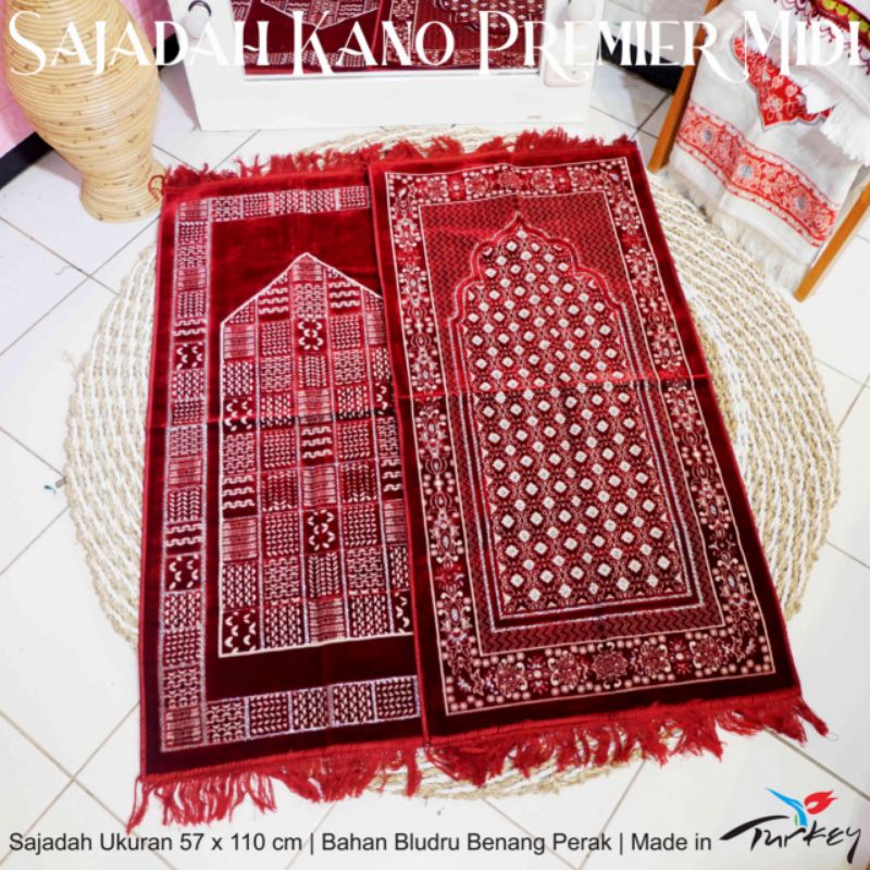 SAJADAH TURKY PREMIUM KANO PERAK/SILVER TERBARU TEBAL,LEMBUT,.